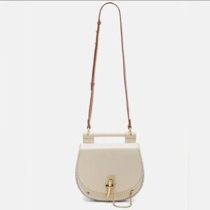 SANCIA Babylon Bar Tooth Bag In Ecru & Whiskey